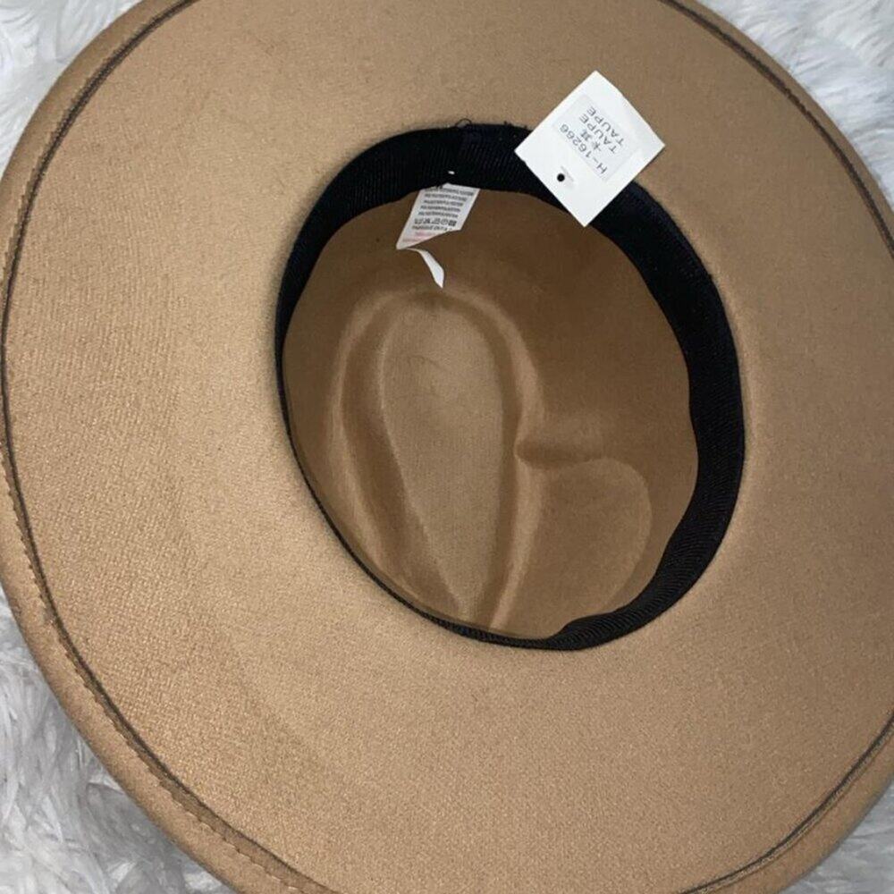 HAT WITH BLACK BAND AND GOLDEN STONES BY TAUPE - Picture 8 of 8